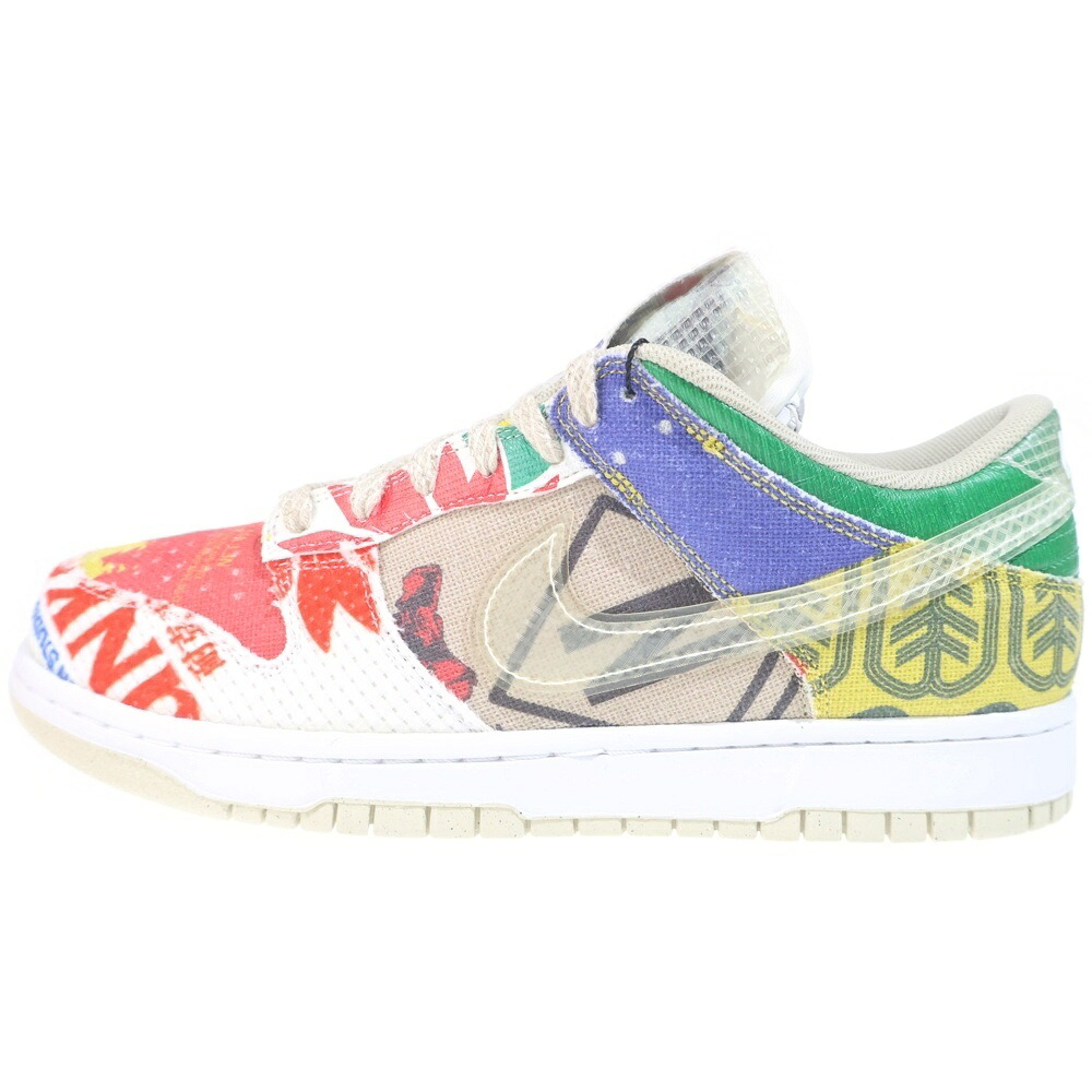 NIKE(ナイキ) 大きさ:US9.5/27.5糎 DUNK LOW CITY MARKET DA6125-900 ダンク シティ証券業界 ローカットスニーカー マルチ US9.5/27.5糎【新古品/中古】【座標軸S】【色合いマルチ色合い】【オンライン制限事項商いもの】