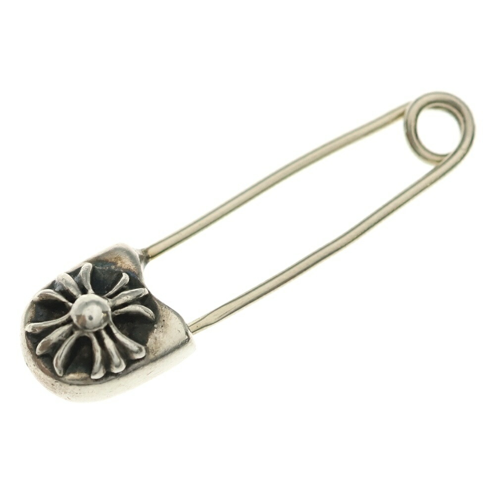 CHROME HEARTS(クロムハーツ) 大きさ:スモール SAFETYPIN SM セーフティいの一番 スモール しろがね色 BCA312【中古】【度合いB】【色つやしろがね色】【取りまわしバス発着場BRINGご廟店】