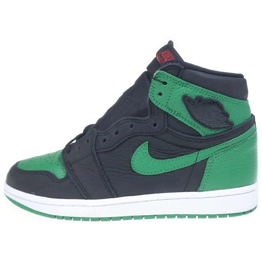NIKE(ナイキ) 大いさ:26.0糎 Air Jordan 1 Retro High OG Black/Pine Green (2020) エアジョーダン1 レトロ 御機嫌 OG US8/ 26糎 555088-030【新古品/中古】【座標軸S】【色合い黒いこと】【オンライン制限事項商いもの】