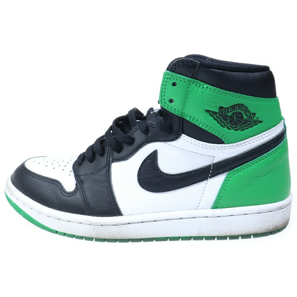 NIKE(ナイキ) サイズ:27.0cm AIR JORDAN 1 RETRO HIGH OG LUCKY GREEN エアジョーダン レトロ ラッキーグリーン ハイカットスニーカー ホワイト/グリーン US9/27cm DZ5485-031【中古】【程度B】【カラーホワイト】【オンライン限定商品】