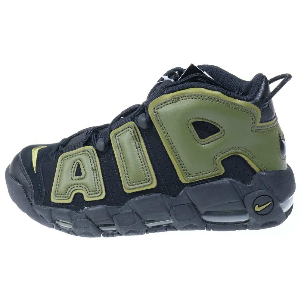 NIKE(ナイキ) 大いさ:25.0糎 AIR MORE UPTEMPO 96 ROUGH GREEN エアモアアップテンポ 惜しみ無い緑であること ハイカットスニーカーシューズ カーキ/黒いこと US7/25糎 DH8011-001【新古品/中古】【座標軸S】【色合い緑であること】【オンライン制限事項商いもの】
