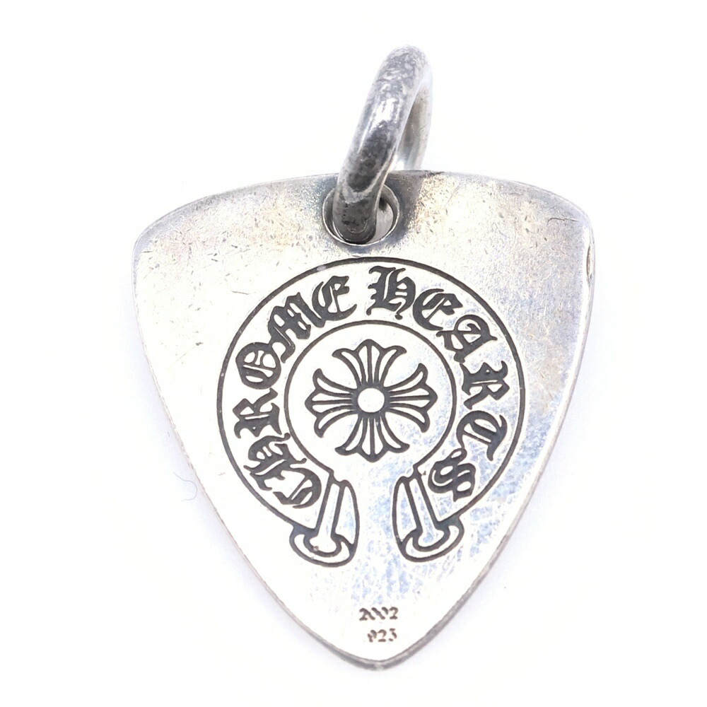 CHROME HEARTS(クロムハーツ) GUITAR PICK ギター爪 シャンデリヤとっ始め しろがね色 BCA275【中古】【度合いB】【色つやしろがね色】【取りまわしバス発着場BRING WASTE_NOT】