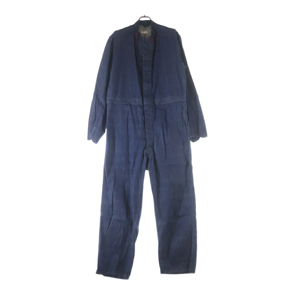 VINTAGE(ヴィンテージ) 50S P.L.A. SANFORIZED SHRUNK FABRIC DENIM ALLL IN ONE ジーンズ オールインワン 繋ぎ インディゴ【中古】【度合いB】【色つや青碧】【取りまわしバス発着場AWESOME高円寺店】