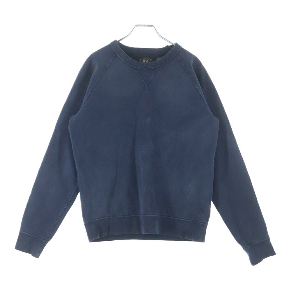RRL(ダブルアールエル) 大きさ:S KREW NECK PULLOVER SWEAT 両V クルーネックプルオーバー 汗水 米国海軍【中古】【座標軸B】【カラーネイビー】【取りまわしバス発着場AWESOME高円寺店】