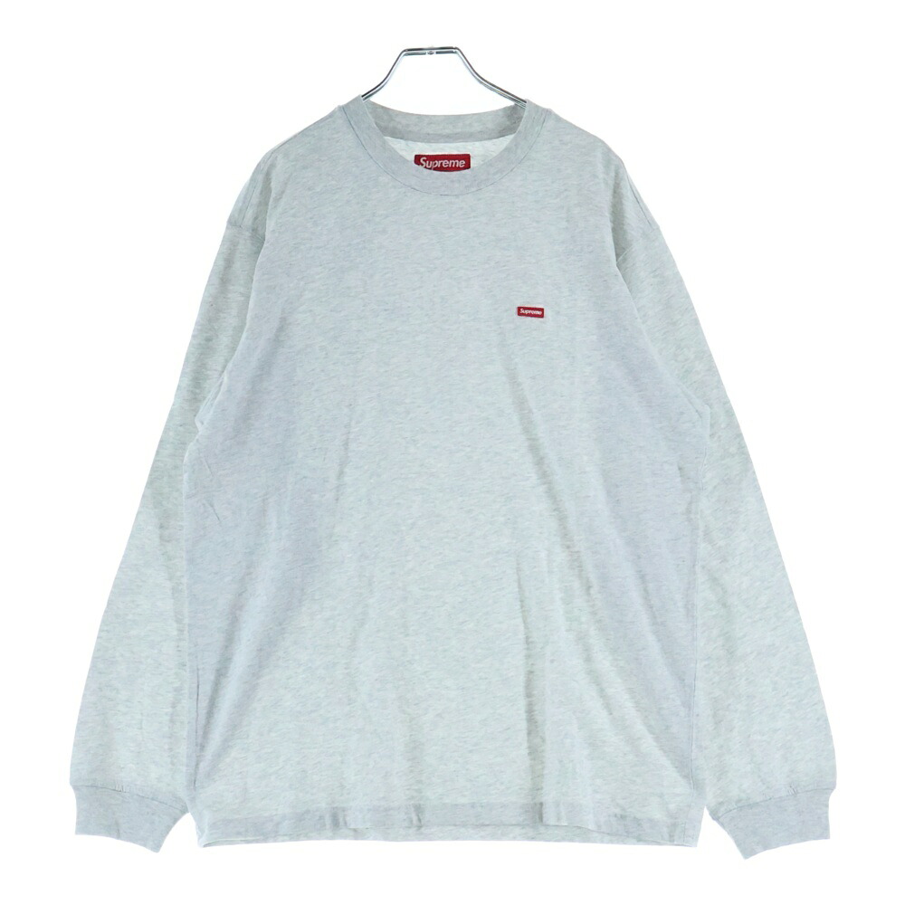 SUPREME(シュプリーム) 大きさ:M 25AW Small Box L/S Tee スモール ボックス席ロゴタイプ クルーネックプルオーバー 長袖プルオーバーカットソー 薄墨色【新古品/中古】【座標軸S】【色合い薄墨色】【取りまわしバス発着場BRING仙台店】
