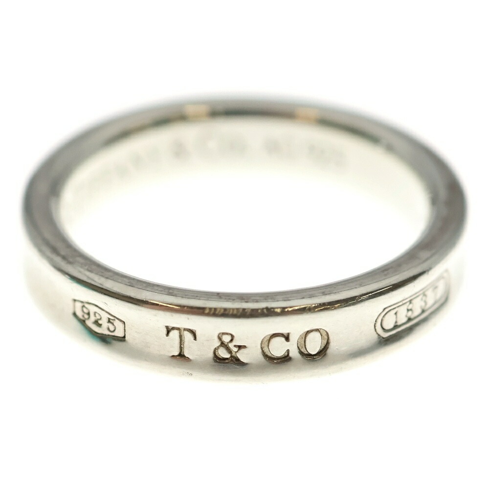 TIFFANY \u0026 Co.(ティファニー) サイズ:14.5号 1837 ナロー リング Ag925 SV シルバー 指輪【中古】【程度B】【カラーシルバー】【取扱店舗BRING大宮店】
