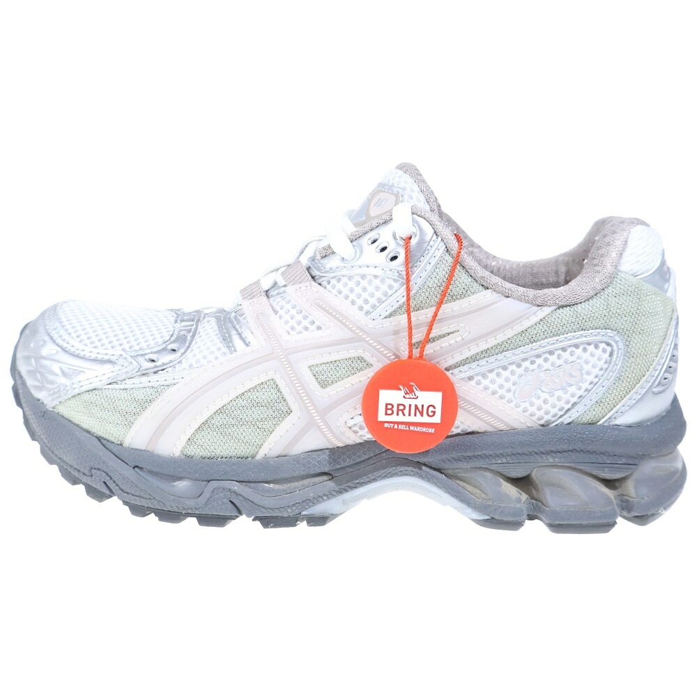 ASICS(アシックス) サイズ:23.0cm &times;KITH RONNIE FIEG GEL-NIMBUS 10.1 1203A723-100 キス ロニーファイグ ゲルニンバス 10.1 ローカットスニーカー US4.5/23.0cm ホワイト/ピンク レディース【中古】【程度A】【カラーホワイト】【取扱店舗BRING KICKS】｜ブランド買取・販売　BRING