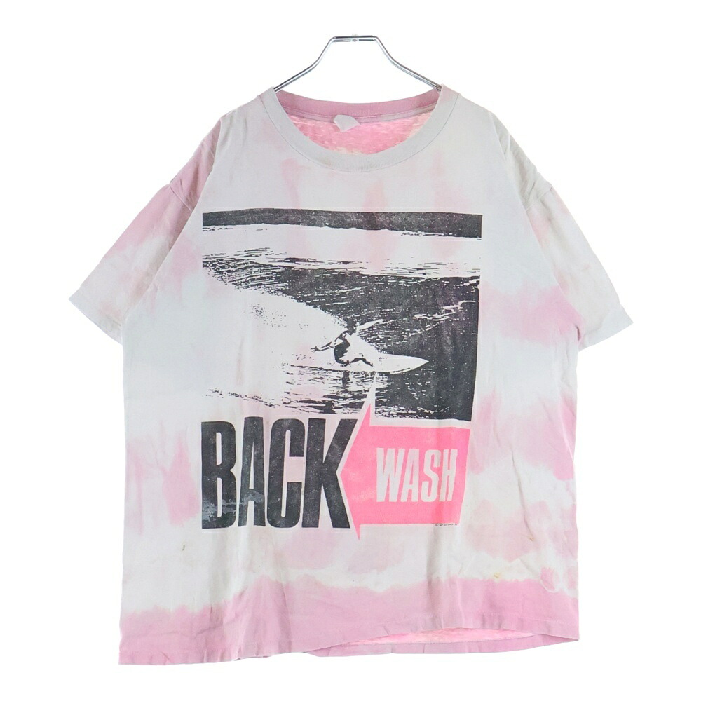 VINTAGE(ヴィンテージ) 90S BACK WASH SURF バックウォッシュ サーフ タイダイ 半袖カットソー ピンク/ホワイト【中古】【程度C】【カラーピンク】【取扱店舗BRING仙台店】|ブランド買取・販売 BRING