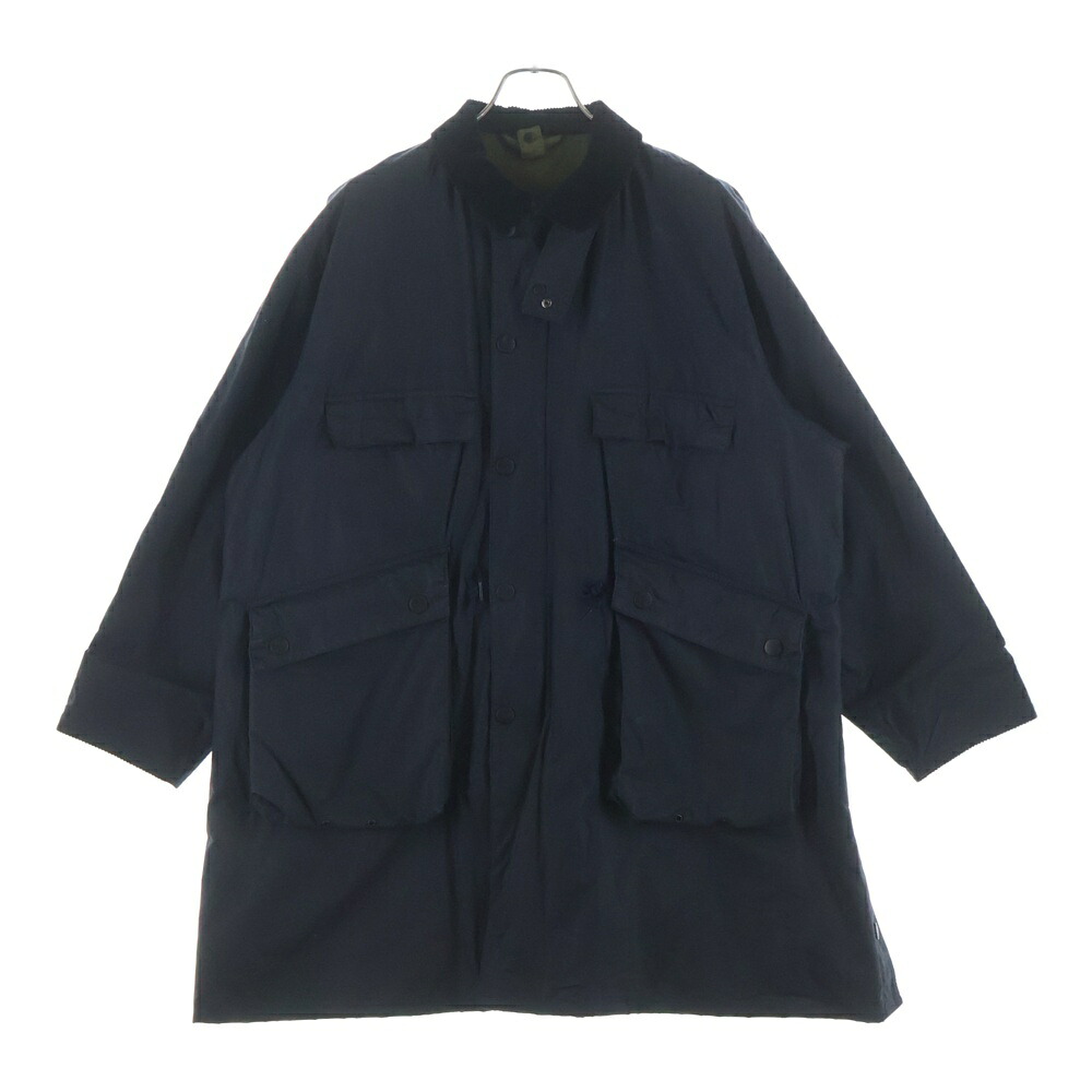 Barbour(バブアー) 大きさ:36 ×KAPTAIN SUNSHINE 20AW STAND COLLAR TRAVELLER COAT 旗がしら太陽の光 照明ランプ色合い 旅行家厚地の外套 黒いこと 2002351【中古】【座標軸A】【色合い黒いこと】【取りまわしバス発着場BRING廟堂店】