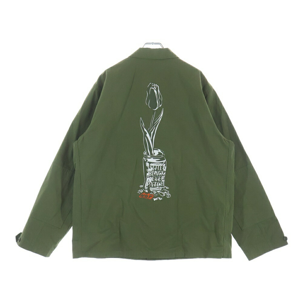 THE BLACK EYE PATCH(ブラックアイパッチ) 大きさ:XL 21SS × Wasted Youth BDU JACKET VERDY ウェステッドユース ビーディーユー 細工物上衣 ヴェルディ カーキ【中古】【座標軸A】【色合いカーキ】【オンライン制限事項商いもの】