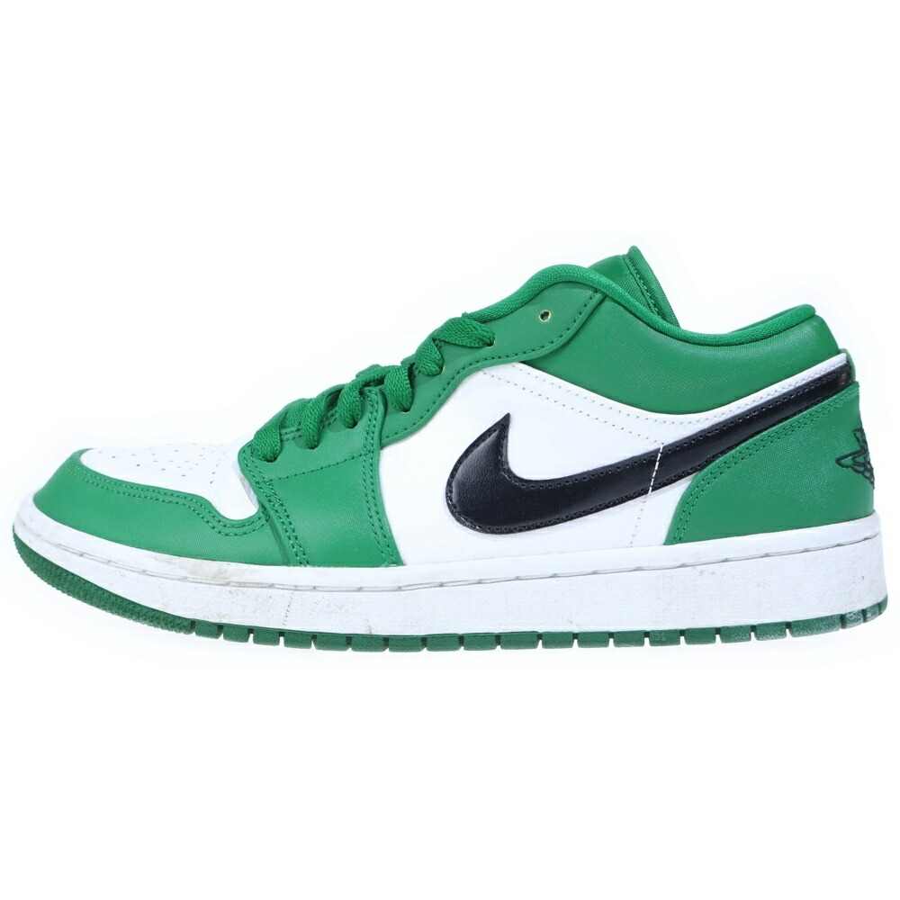 NIKE(ナイキ) サイズ:27.0cm Air Jordan 1 Low ローカットスニーカー 553558301 グリーン/ホワイト【中古】【程度B】【カラーグリーン】【オンライン限定商品】