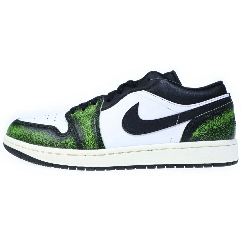 NIKE(ナイキ) 大きさ:29.0珊 AIR JORDAN 1 LOW WEAR AWAY エア湖 ジョーダン 1 御召しもの アウェイ ローカットスニーカー 白いこと/緑であること US11/29珊 DN3705-003【新古品/中古】【度合いS】【色つや白いこと】【オンライン押さえる商いもの】