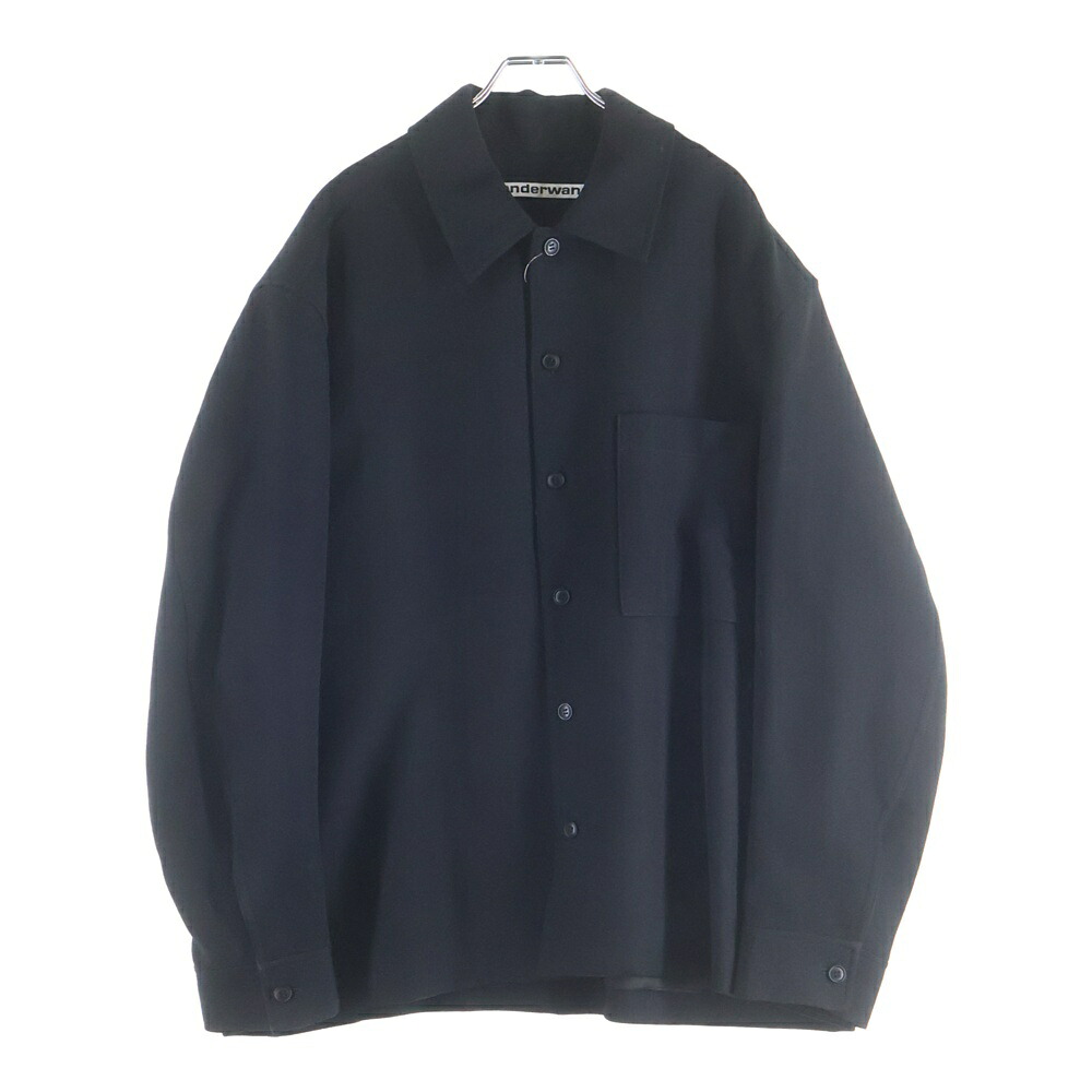 ALEXANDER WANG(アレキサンダーワン) サイズ:M TAILORED SHIRT JACKET ウール テーラード シャツ ジャケット ブラック 6WC3241057【中古】【程度B】【カラーブラック】【取扱店舗BRING福岡天神店】|ブランド買取・販売 BRING