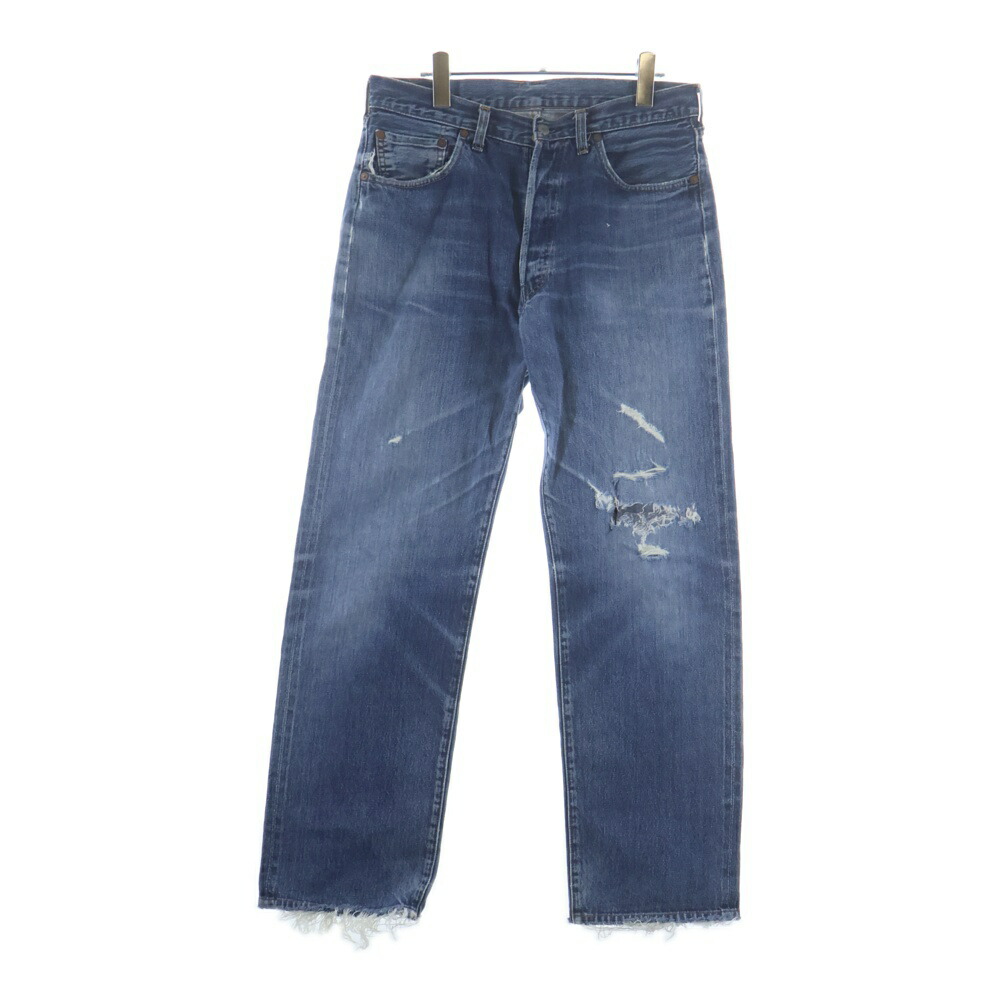 Levi\u0027s(リーヴァイズジーンズ) 大きさ:実寸W33L33 90s VINTAGE 501 BIG E 名取り草裏目じるし555 バレンシア ジーンズ ズボン下 インディゴ【中古】【座標軸B】【色合い青色】【オンライン制限事項商いもの】