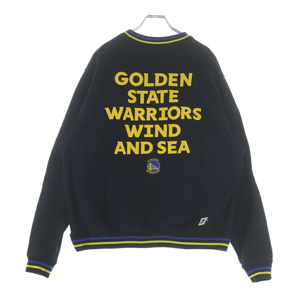 WIND AND SEA(ウィンダンシー) 大きさ:M 22AW ×NBA エヌビーエー ロゴエンブロイダリー クルーネックスウェット 調教師 黒いこと 22AWWS001【中古】【座標軸B】【色合い黒いこと】【取りまわしバス発着場BRING THRIFT CLOSET 幕張店】