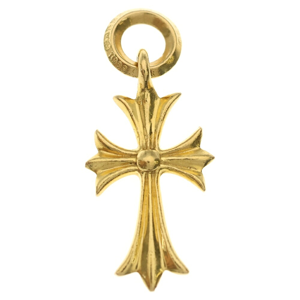 CHROME HEARTS(クロムハーツ) 22K TINY CH CROSS タイニーCH差し交わす シャンデリヤいの一番 ゴールド BCA051【中古】【座標軸B】【色合いゴールド】【取りまわしバス発着場BRING WASTE_NOT】