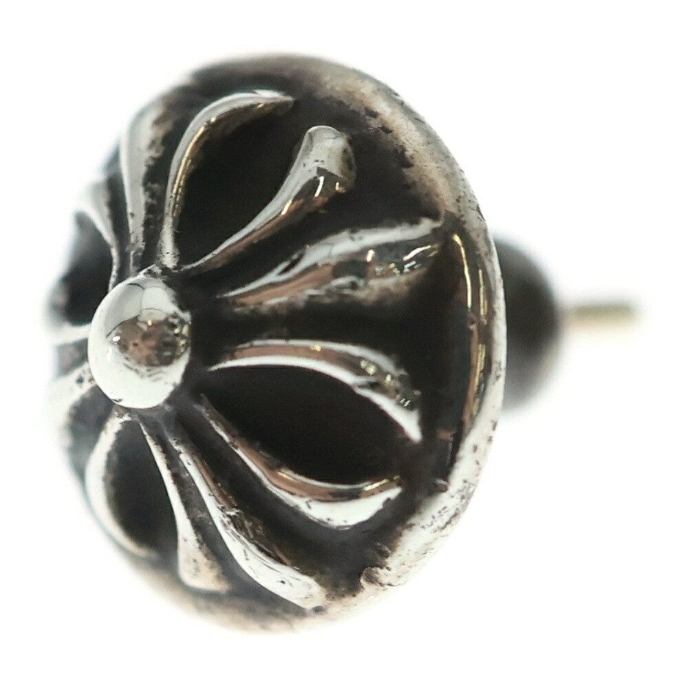 CHROME HEARTS(クロムハーツ) STUD CRSBLL クロスボールスタッドピアス しろがね色 BCA110【中古】【座標軸B】【色合いしろがね色】【取りまわしバス発着場BRING福岡天神店】