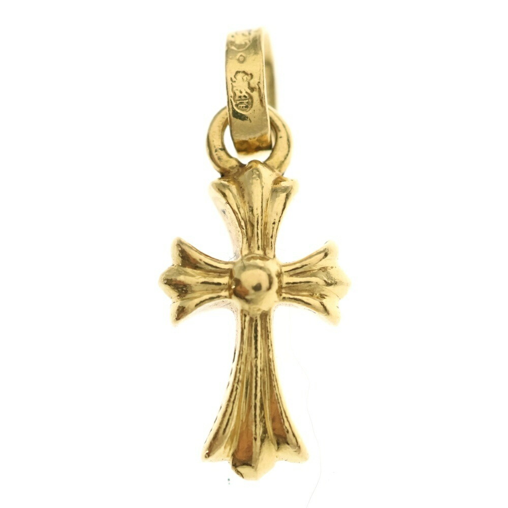 CHROME HEARTS(クロムハーツ) 22K CRS BBYFAT ベイビーファットクロス シャンデリヤいの一番 ゴールドBCA037【中古】【座標軸B】【色合いゴールド】【取りまわしバス発着場OneStyle名古屋運動場店】