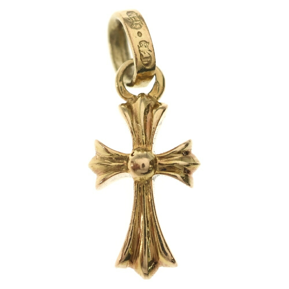 CHROME HEARTS(クロムハーツ) 22K CRS BBYFAT ベイビーファットクロス シャンデリヤいの一番 ゴールドBCA037【中古】【座標軸B】【色合いゴールド】【取りまわしバス発着場OneStyle名古屋運動場店】