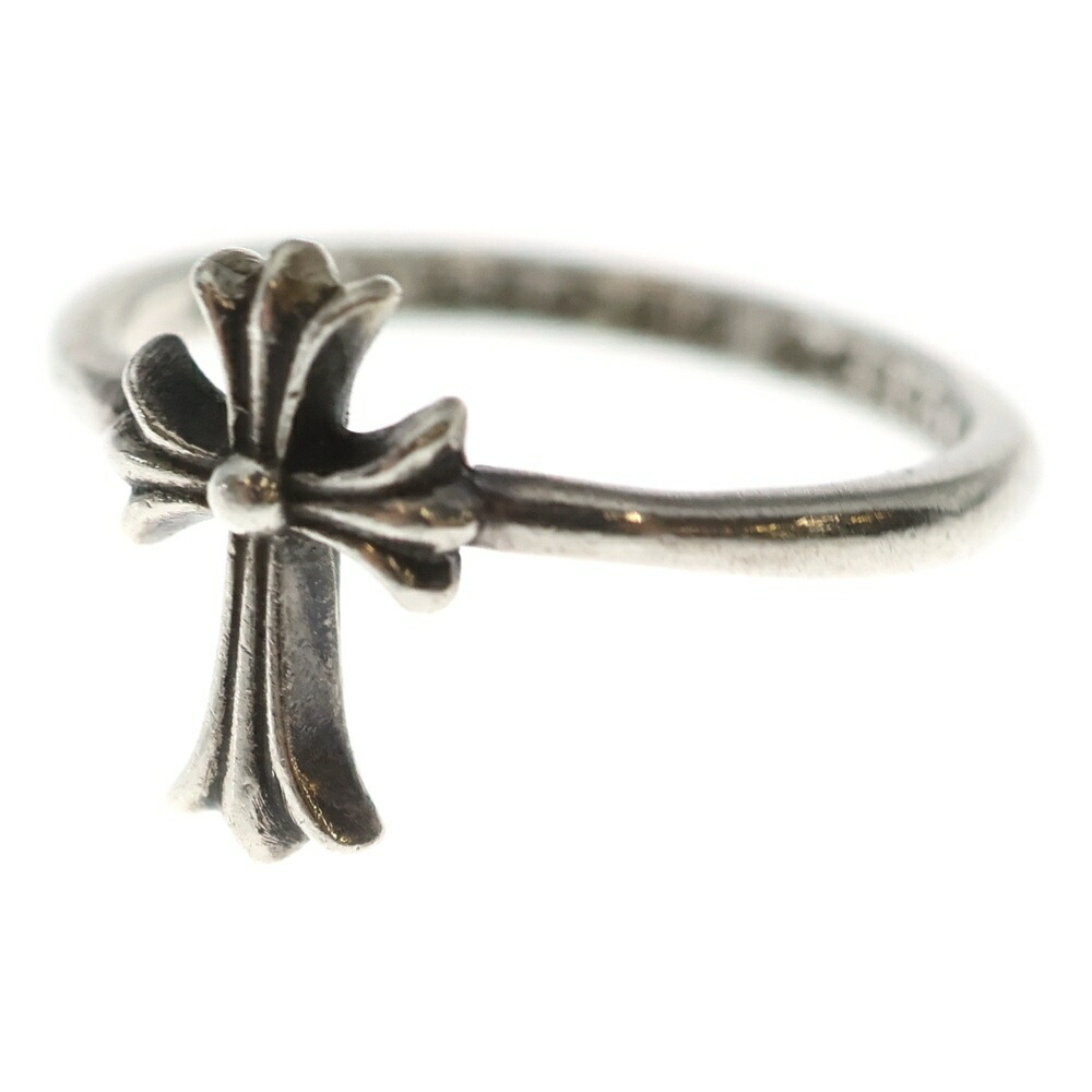 CHROME HEARTS(クロムハーツ) 大きさ:9号 BUBBLGM CH CRS 砂上の楼閣チュインガムCHはりつけ台 しろがね色輪っか【中古】【度合いB】【色つやしろがね色】【取りまわしバス発着場OneStyle新宿店】