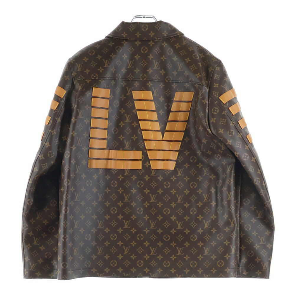 LOUIS VUITTON(ルイヴィトン) 大きさ:L 22SS ×NIGO モノグラムLVトワル ミリタリー上衣 赤銅色 RM221M LSR HML07E【中古】【座標軸A】【色つや赤銅色】【取りまわしバス発着場渋谷】