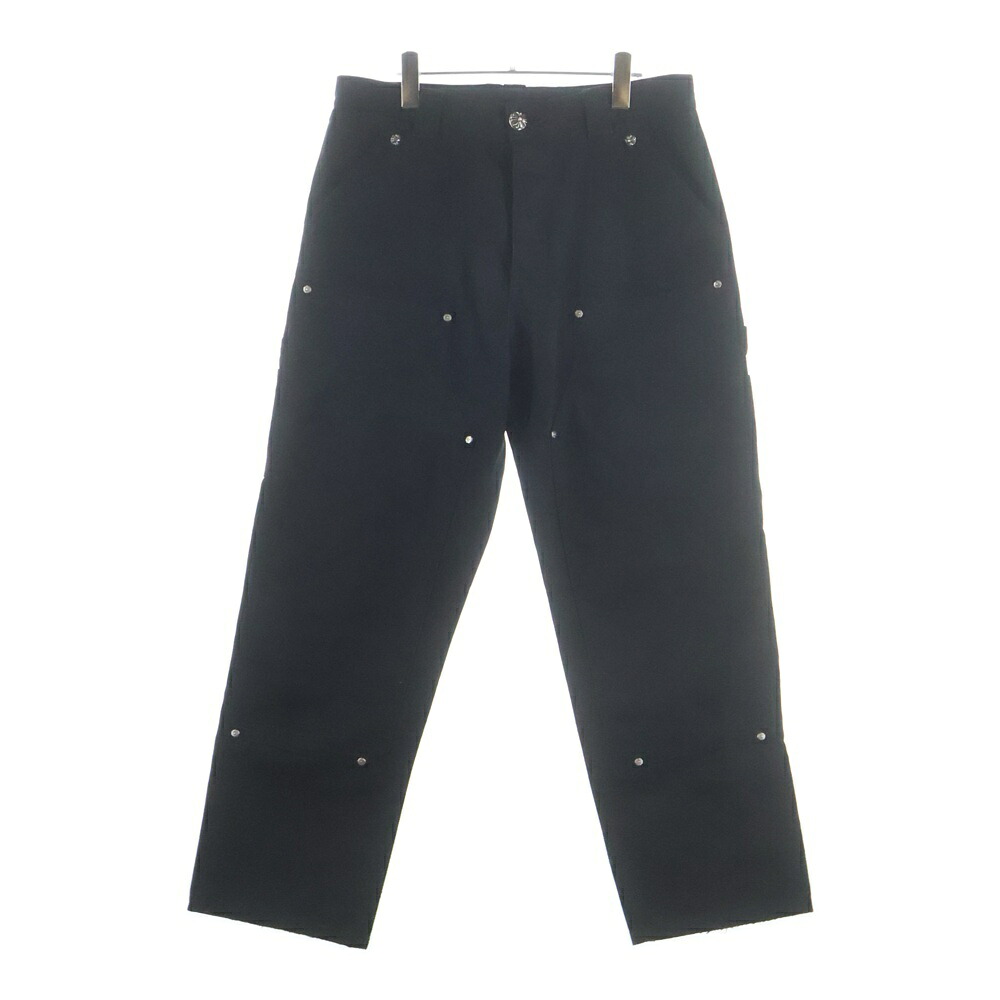 CHROME HEARTS(クロムハーツ) サイズ:32 CARPENTER CNVS BLK カーペンターロングパンツ【中古】【程度B】【カラーブラック】【取扱店舗OneStyle新宿店】｜ブランド買取・販売　BRING