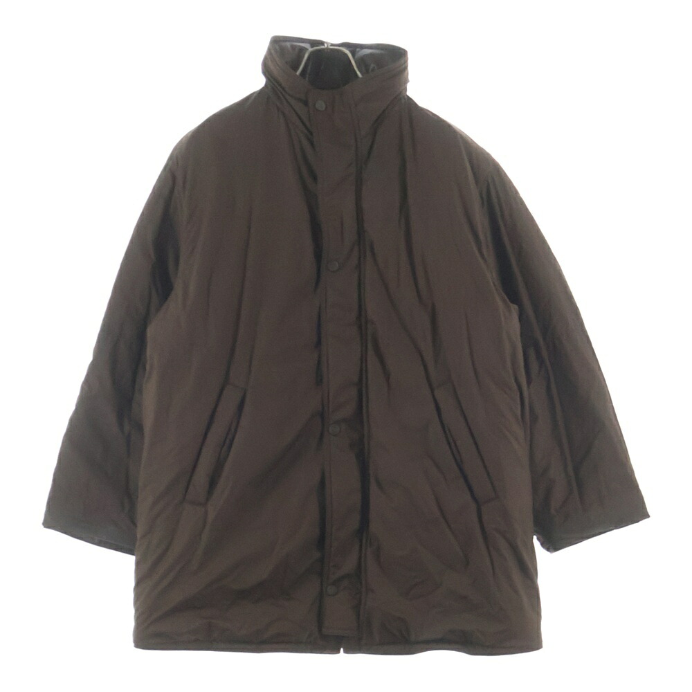 FERRAGAMO(フェラガモ) サイズ:50 レザー ナイロン リバーシブル ジップアップ 中綿ジャケット ブルゾン ブラウン【中古】【程度A】【カラーブラウン】【オンライン限定商品】|ブランド買取・販売 BRING