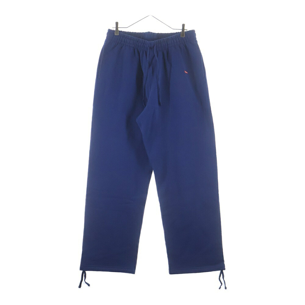 SUPREME(シュプリーム) 大きさ:L 24AW Small Box Drawcord Sweatpant Dark Royal スモールボックスロゴ ドローコード スウェットパンツ 米国海軍【新古品/中古】【座標軸S】【カラーネイビー】【取りまわしバス発着場原宿】