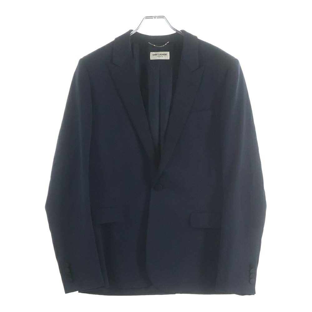 SAINT LAURENT PARIS(サンローランパリ) 大きさ:50 14AW エディ期 吃烟上衣 米国海軍 355768 Y585F【中古】【座標軸B】【カラーネイビー】【取りまわしバス発着場新宿】