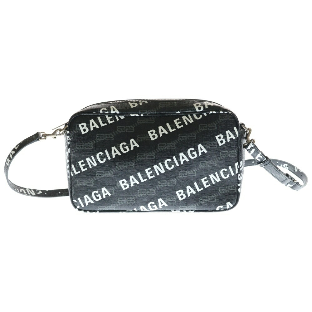 BALENCIAGA(バレンシアガ) シグネチャー カメラバッグ ショルダーバッグ ミニバッグ ブラック レザー 702723 シルバー金具【中古】【程度A】【カラーブラック】【取扱店舗BRING渋谷ANNEX店】