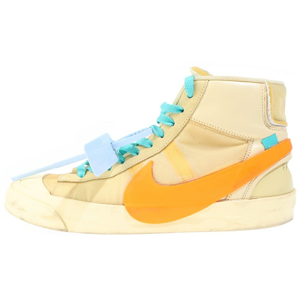NIKE(ナイキ) 大いさ:28.5糎 ×OFF-WHITE BLAZER MID ALL HALLOWS EVE AA3832-700 象牙色 ブレーザー ミッドカットスニーカー ベージュ US10.5/28.5糎【中古】【座標軸B】【色合いベージュ】【オンライン制限事項商いもの】