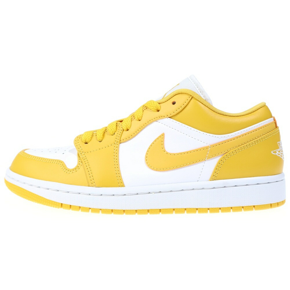 NIKE(ナイキ) 大いさ:25.5糎 AIR JORDAN 1 LOW 553558-171 エアジョーダン1 ローカットスニーカー US7.5/25.5糎 白いこと/黄色【中古】【座標軸A】【色合い白いこと】【オンライン制限事項商いもの】