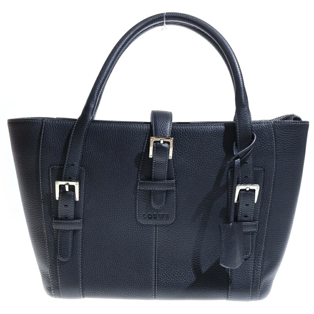 LOEWE(ロエベ) センダバッグ ブラック レザー ハンドバッグ 保存袋・カデナ・鍵【中古】【程度B】【カラーブラック】【オンライン限定商品】｜ブランド買取・販売　BRING