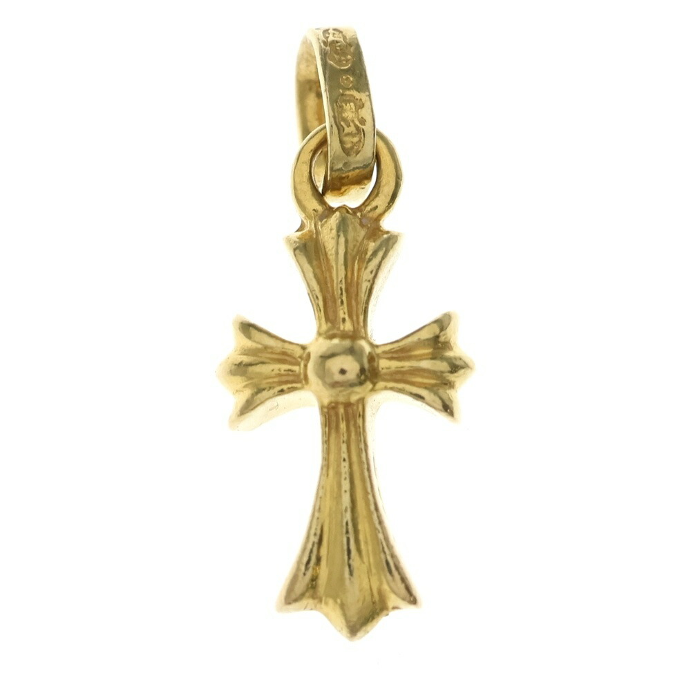 CHROME HEARTS(クロムハーツ) 22K CRS BBYFAT ベイビーファットクロス シャンデリヤいの一番 ゴールドBCA037【中古】【座標軸B】【色合いゴールド】【取りまわしバス発着場BRING亜米利加村店】