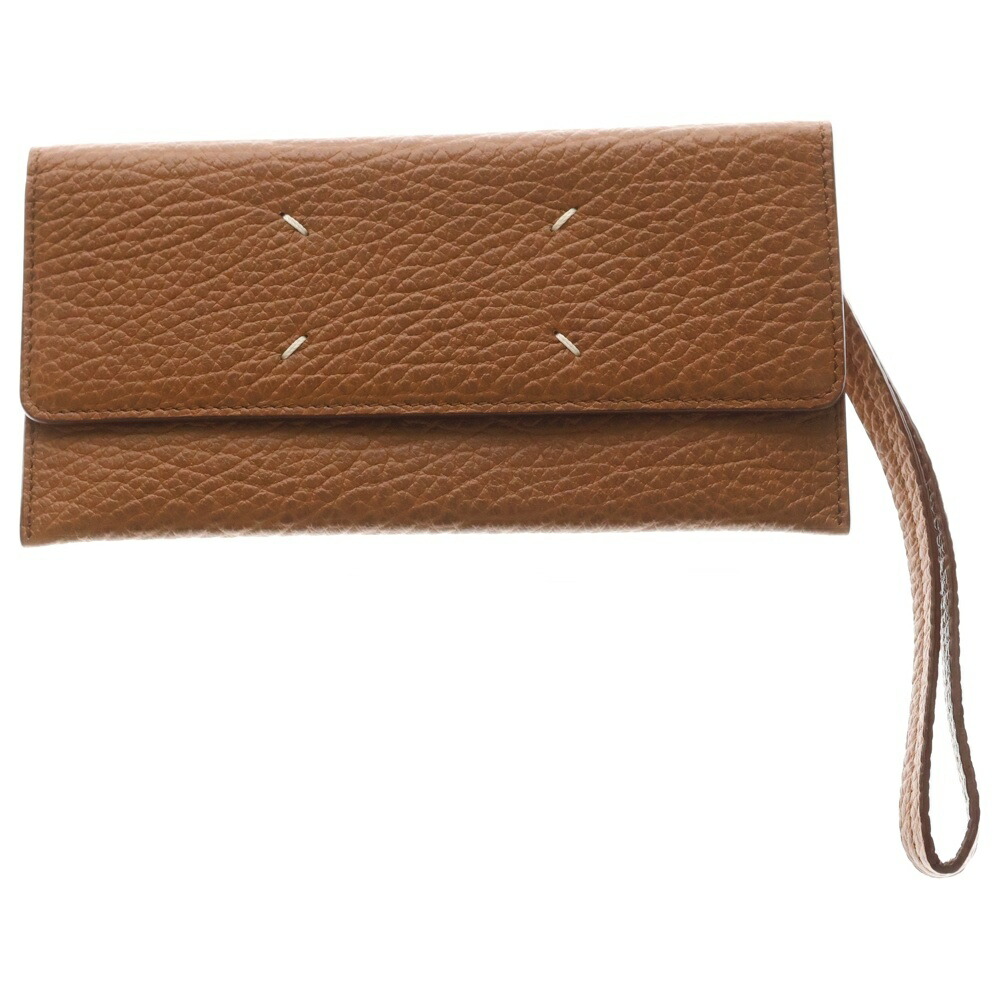 Maison Margiela(メゾンマルジェラ) 4ステッチ ストラップ付き レザーロングウォレット 長財布 ブラウン SA3TT0003 P4455【中古】【程度A】【カラーブラウン】【取扱店舗BRING大宮店】|ブランド買取・販売 BRING
