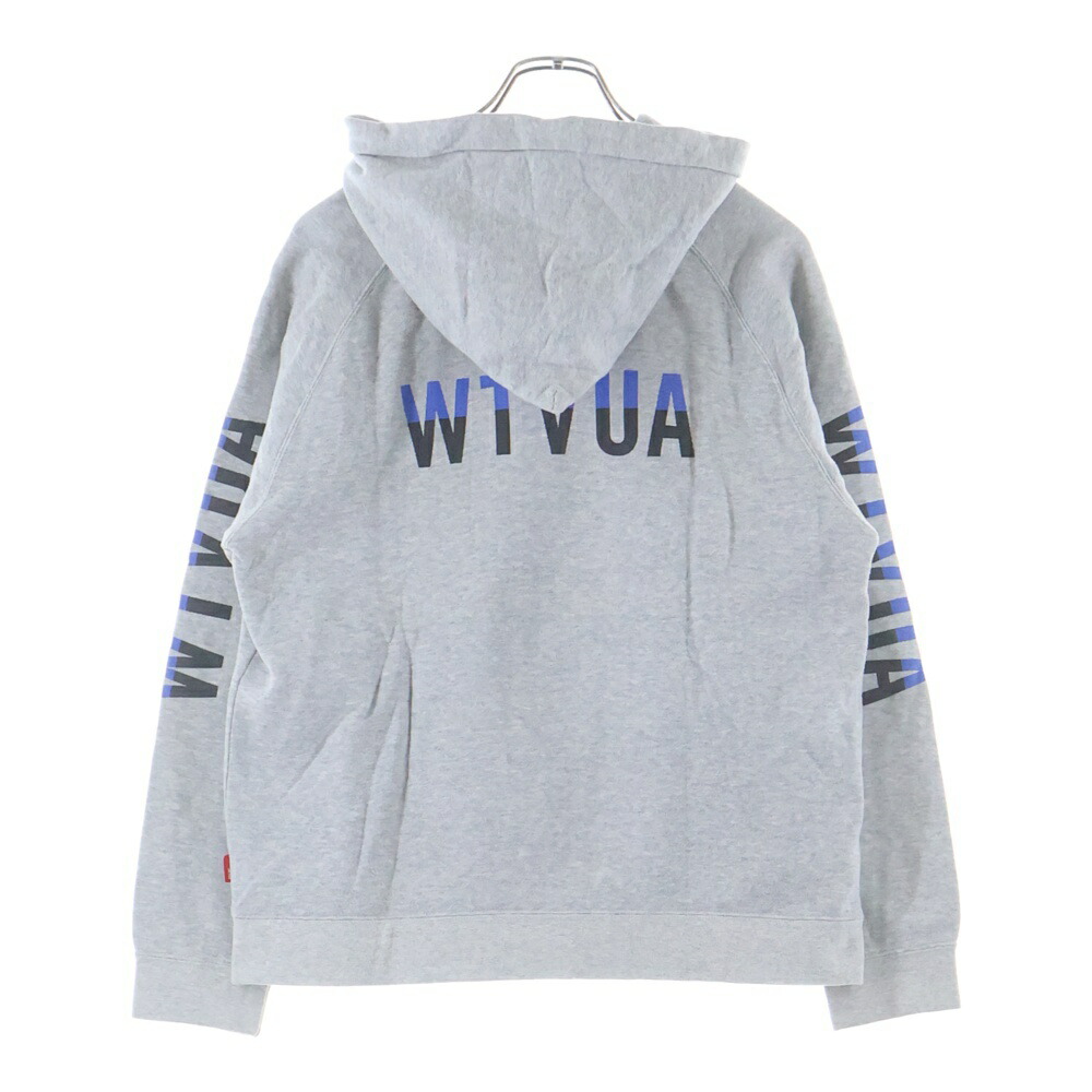 WTAPS(ダブルタップス) サイズ:M WTVUA HOODY フロントプリント スウェット ジップアップパーカー グレー【中古】【程度A】【カラーグレー】【取扱店舗BRING大宮店】