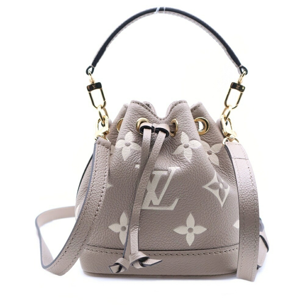 LOUIS VUITTON(ルイヴィトン) モノグラム アンプラント ナノノエ ショルダーバッグ ハンドバッグ トゥルトレールグレー RFID M46291【中古】【程度A】【カラーベージュ】【取扱店舗新宿】