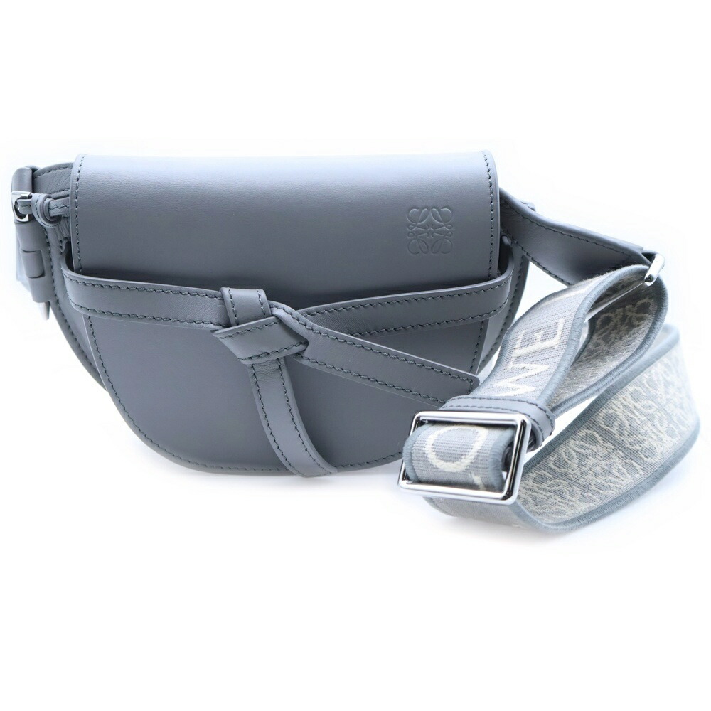 LOEWE(ロエベ) ゲートデュアルバッグミニ ショルダーバッグ 薄墨色【新古品/中古】【座標軸S】【色合い薄墨色】【取りまわしバス発着場BRING心斎橋店】