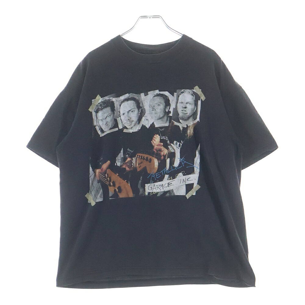 VINTAGE(ヴィンテージ) 大きさ:L 90s METALLICA Garage Inc. スクラップブック ジャケ写 半袖カットソープルオーバー 黒いこと【中古】【座標軸B】【色合い黒いこと】【取りまわしバス発着場AWESOME原宿店】