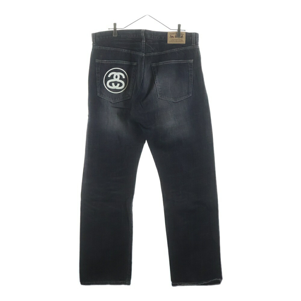 STUSSY(ステューシー) 大きさ:36 90-00S OLD GARMENT CO AUTHENTIC WORKGEAR DENIM PANTS 年寄りの 細工物歯車 不都合産業 ジーンズズボン下 黒いこと【中古】【座標軸B】【色合い黒いこと】【取りまわしバス発着場AWESOME高円寺店】