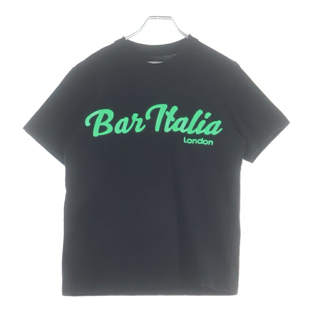 Sacai(サカイ) 大きさ:S 19AW BAR ITALIA TEE 赤ちょうちんイタリア共和国 半袖プルオーバー カットソー 黒いこと 19-0006S【中古】【座標軸B】【色合い黒いこと】【取りまわしバス発着場BRING廟堂店】
