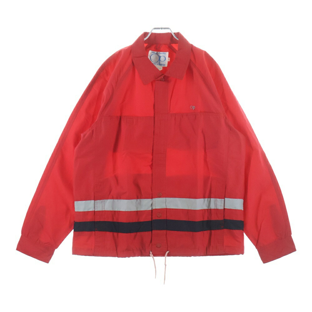 VINTAGE(ヴィンテージ) 大きさ:XL 年寄りの 90s OP Ocean Pacific ラグラン 3伝達ルート 上衣 赤いこと【中古】【座標軸B】【色つや赤いこと】【取りまわしバス発着場BRING福岡天神店】