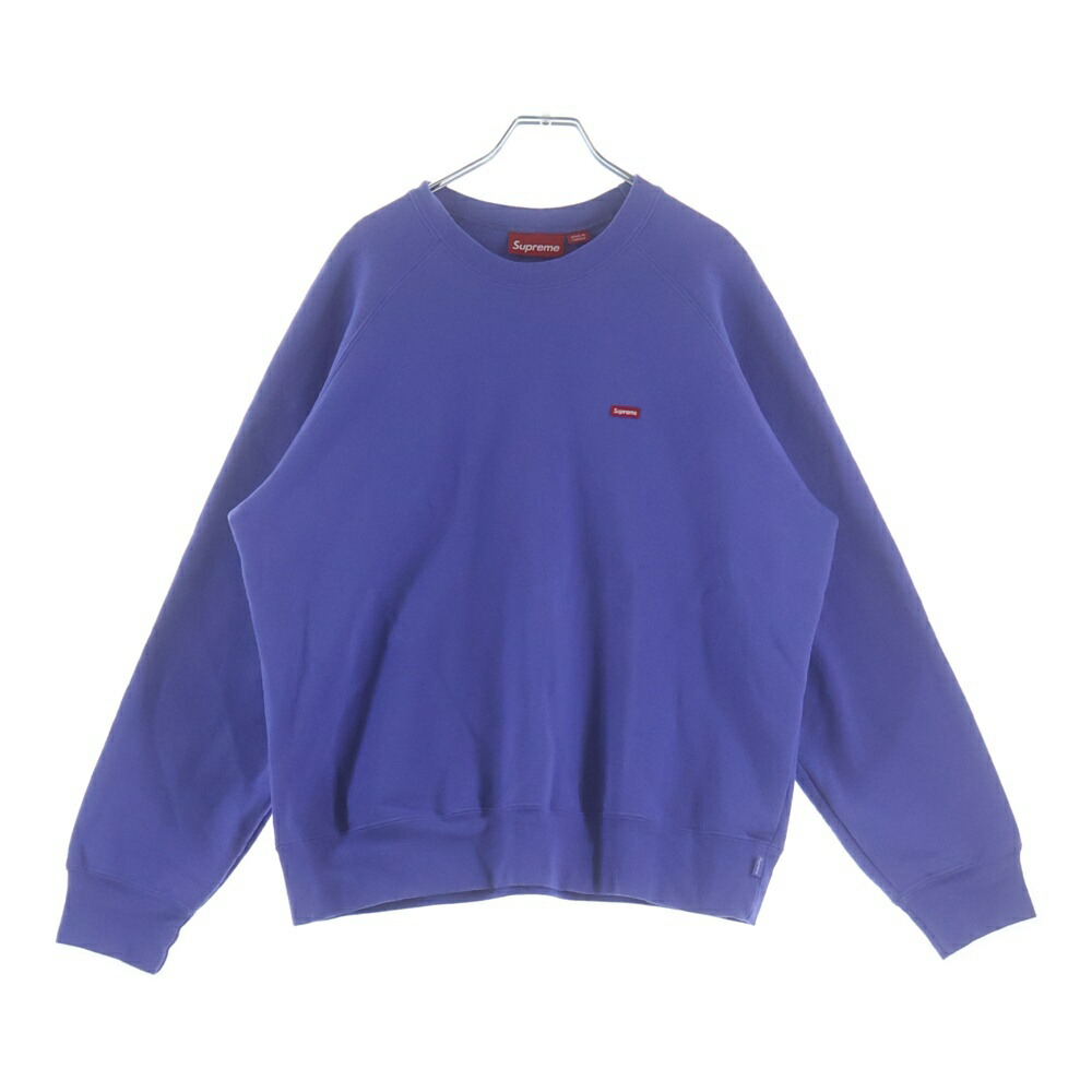 SUPREME(シュプリーム) 大きさ:S 24AW Small Box Crewneck スモールボックスロゴ スウェットクルーネックシャツ パープル【中古】【座標軸A】【カラーパープル】【取りまわしバス発着場BRING福岡天神店】