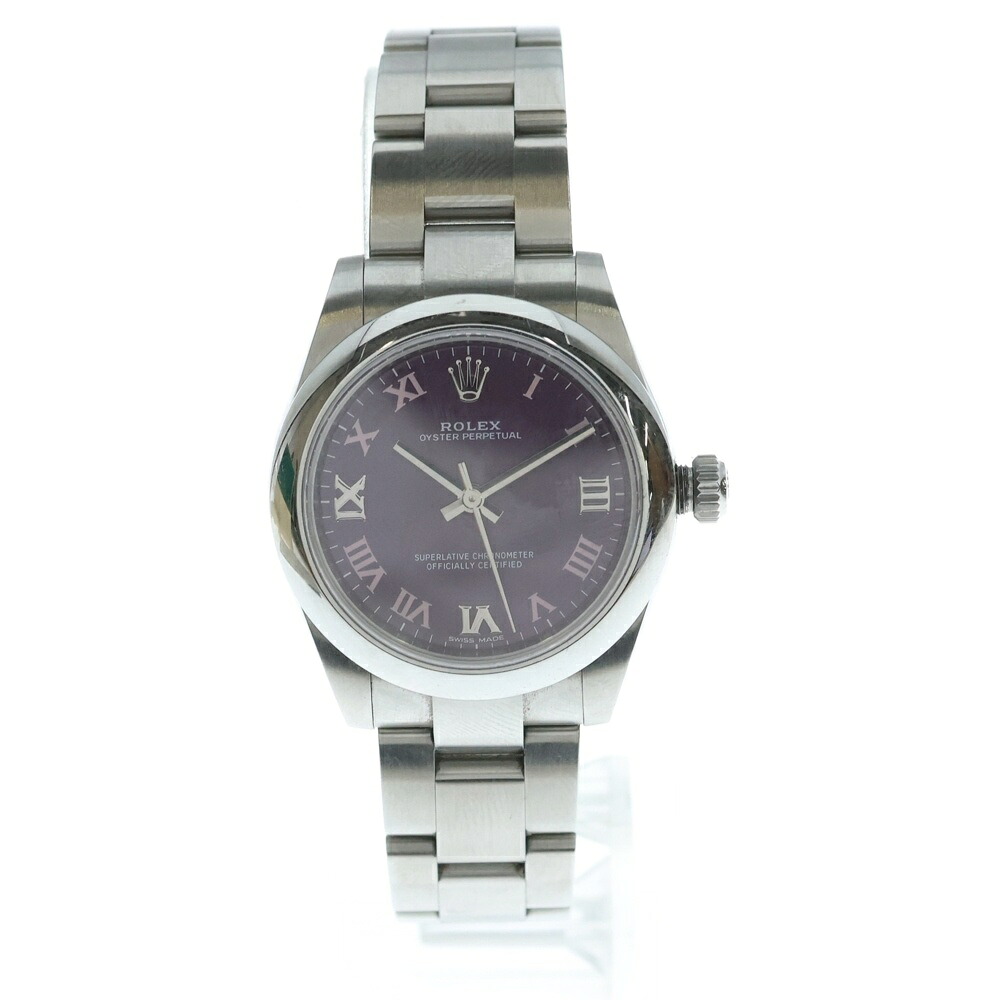 ROLEX(ロレックス) 177200 オイスターパーペチュアル 赤いこと葡萄/永遠の都文字記号盤 SS/AT ステンレス鋼 自動小銃一巻き【中古】【座標軸A】【色合いしろがね色】【取りまわしバス発着場渋谷】 メンズ腕時計-腕時計
