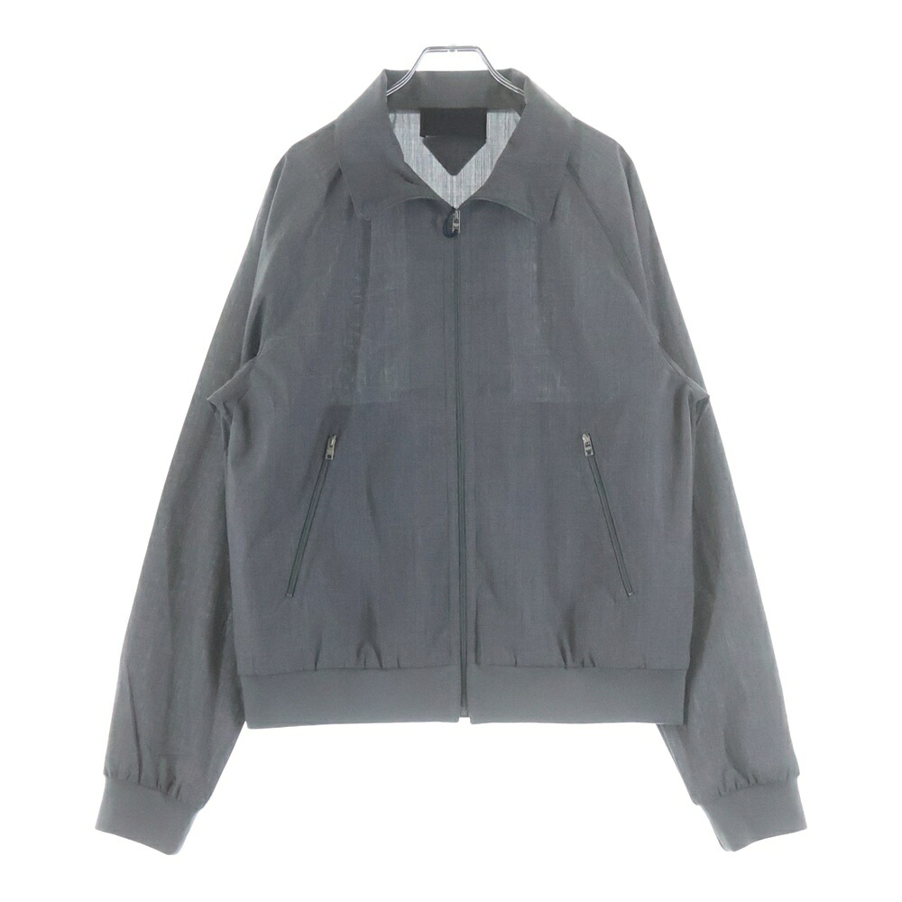PRADA(プラダ) 大きさ:48 25SS LIHTWEIGHT WOOL BOMBER JACKET ライトウェイトウール ボンバージャケット ジップアップブルゾン 薄墨色 SGC874【新古品/中古】【度合いS】【色つや薄墨色】【取りまわしバス発着場渋谷】