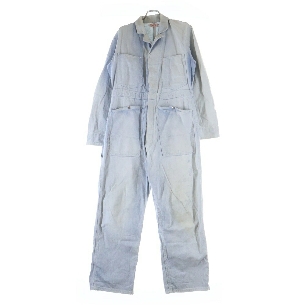 NO BRAND(否ブランド名) 大きさ:40 VINTAGE 40S A.RIFKIN\u0026CO うしろ側刺しゅう オールインワン インディゴ【中古】【度合いB】【色つや青碧】【オンライン押さえる商いもの】