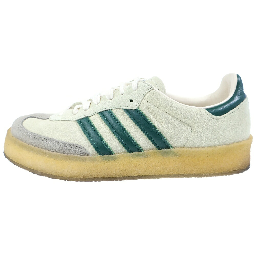 adidas(アディダス) 大きさ:27.0糎 SAMBA KITH CLARKS Ronnie Fieg ローカットスニーカー ベージュ/緑であること US9/27糎 ID7297【中古】【座標軸A】【色合いベージュ】【オンライン制限事項商いもの】
