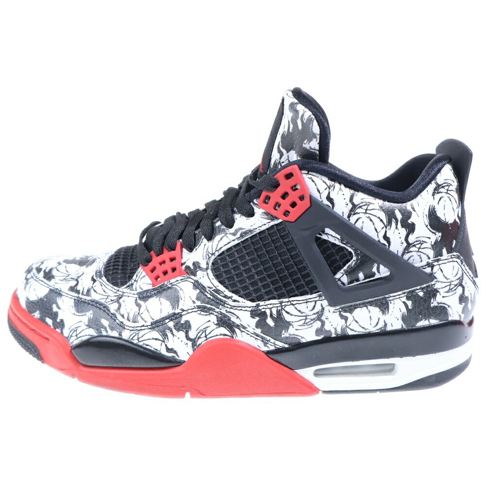NIKE(ナイキ) 大きさ:28.5糎 AIR JORDAN 4 RETRO TATTOO エアジョーダン 4 レトロ タトゥー ハイカットスニーカー マルチ色合い US10.5/28.5糎 BQ0897-006【中古】【座標軸B】【色合いマルチ色合い】【オンライン制限事項商いもの】