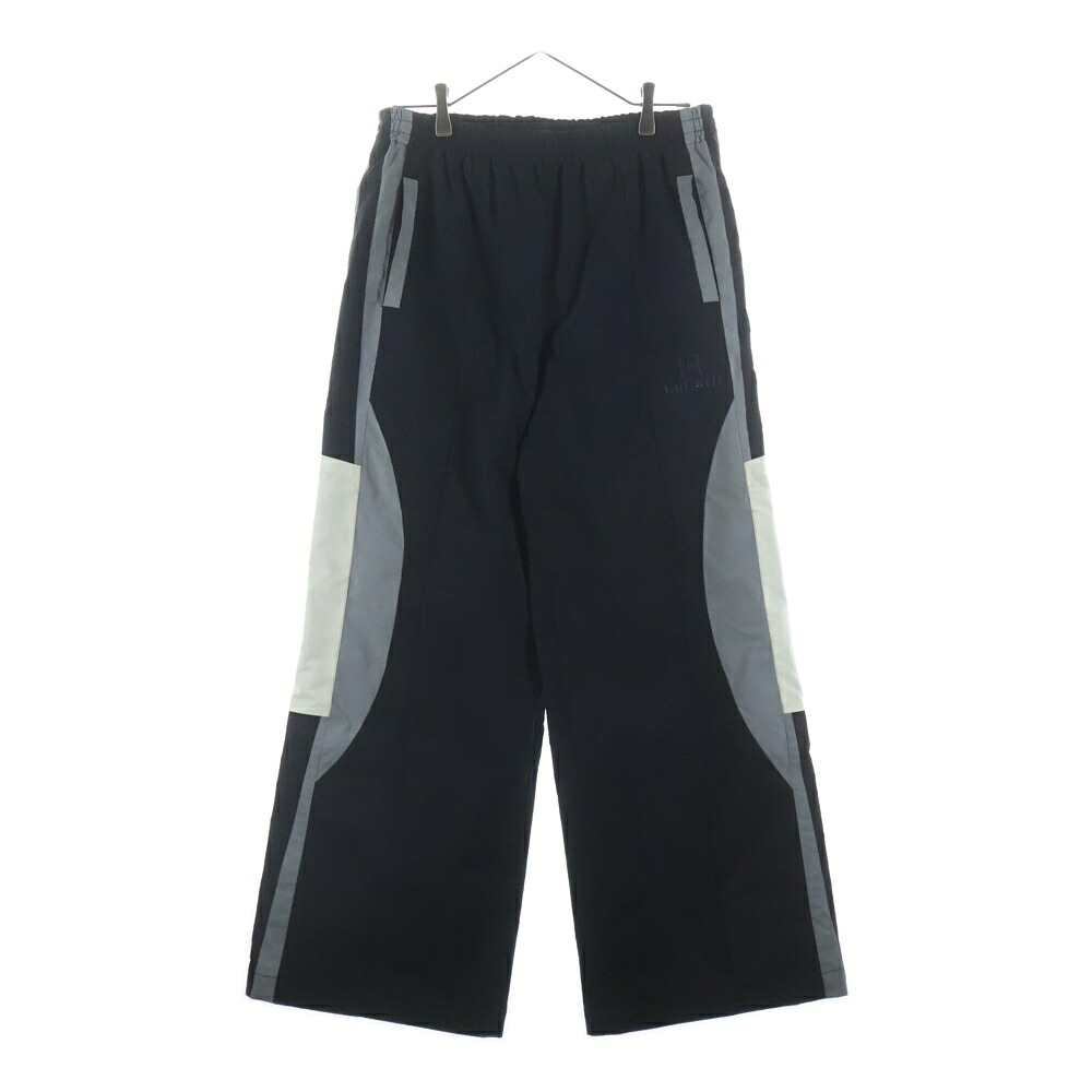 BREATH(ブレス) サイズ:M 25AW CREST LOGO WARM UP PANTS クレスト ロゴ ウォームアップパンツ ブラック/ホワイト/グレー BR25AW-P1014【中古】【程度B】【カラーブラック】【取扱店舗BRING横浜ビブレ店】｜ブランド買取・販売　BRING