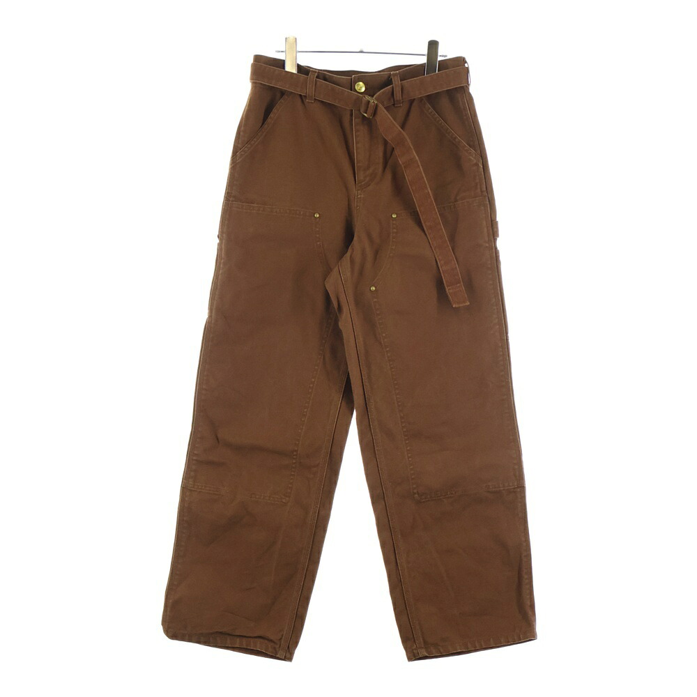 Carhartt WIP(カーハート ダブリューアイピー) サイズ:1 &times;sacai ダブルニー ウエストベルト ワークパンツ ブラウン 25-00991S【中古】【程度B】【カラーブラウン】【オンライン限定商品】｜ブランド買取・販売　BRING
